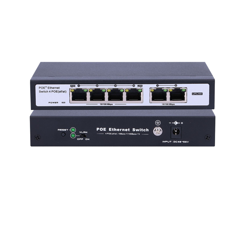 FS-S1004EP-2E POE SWITCH 4ΩΝ ΚΑΝΑΛΙΩΝ ΜΕ ΤΡΟΦΟΔΟΣΙΑ PoE