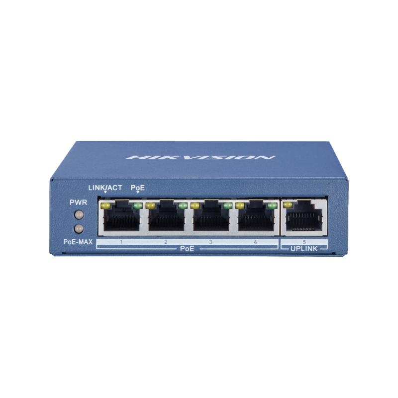 DS-3E0505P-E 4 PORT GIGABIT PoE SWITCH