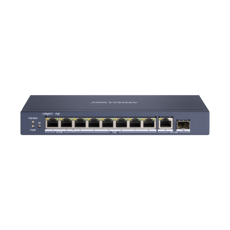 DS-3E0510HP-E 10 PORT PoE SWITCH