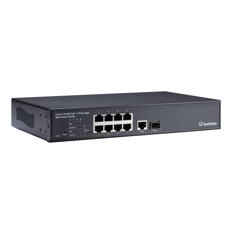 GV-POE0801 SWITCH 8 ΚΑΝΑΛΙΩΝ ΜΕ ΤΡΟΦΟΔΟΣΙΑ Poe